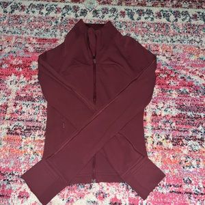 Lululemon Jacket, Size 2, Tight Fit, Maroon Color, Never Worn